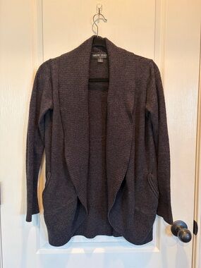 Barefoot Dreams CozyChic Lite Circle Cardigan - size Medium - charcoal gray